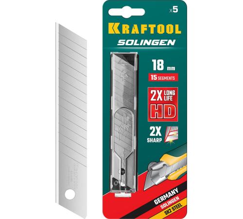 KRAFTOOL 18 мм, 5 шт, сегментированные лезвия (09606-18-S5)