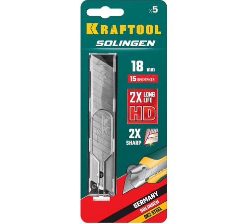 KRAFTOOL 18 мм, 5 шт, сегментированные лезвия (09606-18-S5)