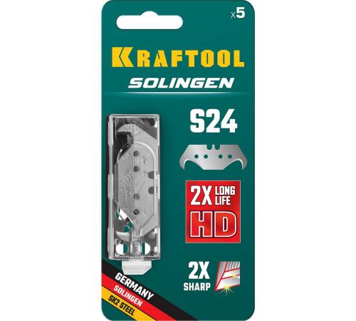 KRAFTOOL Solingen-S24, 5 шт, крюковидные лезвия (09643-S5)