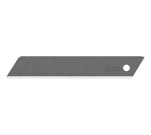 OLFA 18 мм, 10 шт, в платсиковом кейсе, черные сегментированные лезвия, EXCEL BLACK (OL-LBB-10)