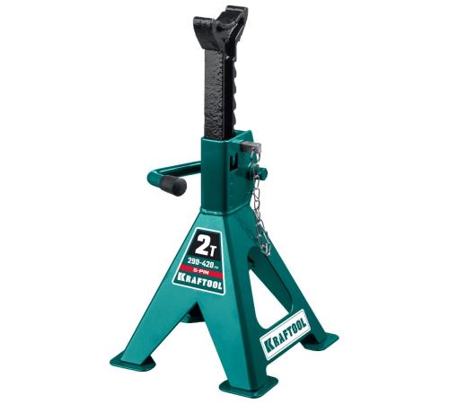 KRAFTOOL S-PIN, 2 т, 290 - 420 мм, усиленная страховочная подставка со штифтом (43465-2)