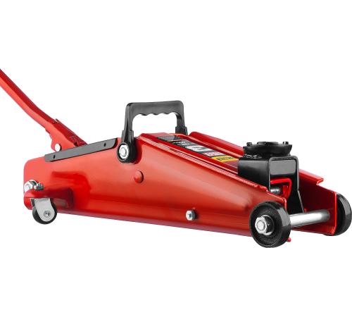 STAYER R-33 RED FORCE, 3 т, 135 - 400 мм, подкатной домкрат с увеличенным подъемом, Professional (43154-3)