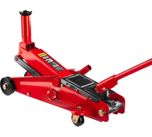 STAYER R-55 RED FORCE, 3 т, 155 - 545 мм, подкатной домкрат с высоким подъемом, Professional (43157-3)