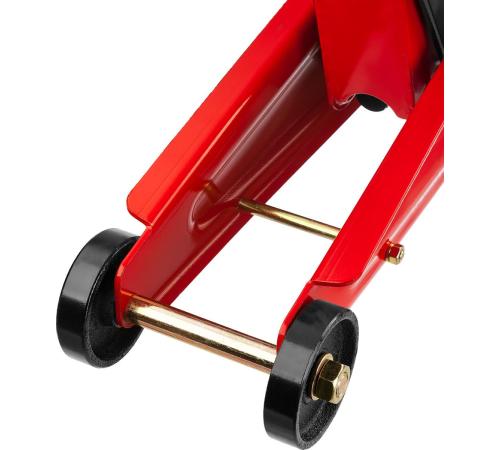 STAYER R-55 RED FORCE, 3 т, 155 - 545 мм, подкатной домкрат с высоким подъемом, Professional (43157-3)