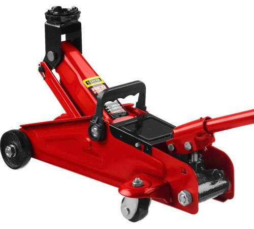 STAYER R-22 RED FORCE, 2 т, 125 - 320 мм, подкатной домкрат для легковых а/м, Professional (43152-2)