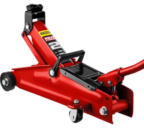 STAYER R-28 RED FORCE, 2 т, 130 - 350 мм, подкатной домкрат для легковых а/м, Professional (43153-2)