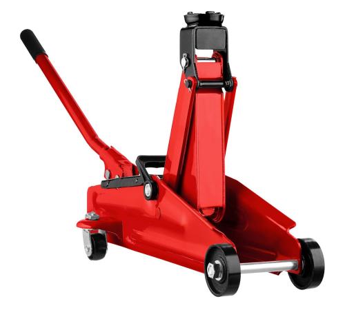 STAYER R-28 RED FORCE, 2 т, 130 - 350 мм, подкатной домкрат для легковых а/м, Professional (43153-2)