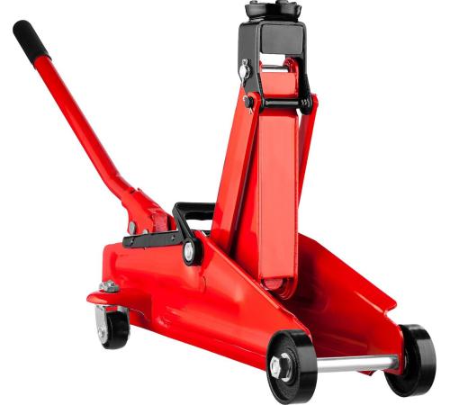 STAYER R-28 RED FORCE, в кейсе, 2 т, 130 - 350 мм, подкатной домкрат для легковых а/м, Professional (43153-2-K)