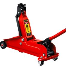 STAYER R-28 RED FORCE, 2 т, 135 - 385 мм, подкатной домкрат с увеличенным подъемом, Professional (43156-2)
