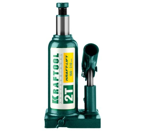 KRAFTOOL KRAFT-LIFT, 2 т, 158 - 308 мм, бутылочный гидравлический домкрат (43462-2)