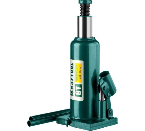 KRAFTOOL KRAFT-LIFT, 8 т, 230 - 457 мм, бутылочный гидравлический домкрат (43462-8)