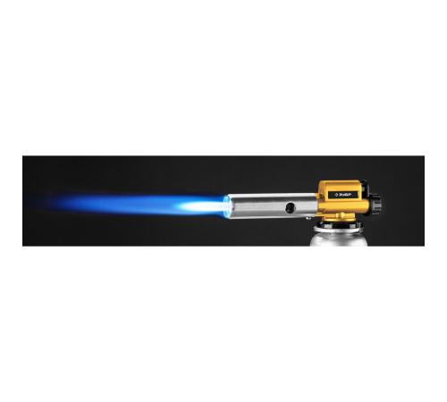 ЗУБР ГПМ-800, 1300°C, цельнометаллическая, газовая горелка с пьезоподжигом на баллон с цанговым соединением, Профессионал (55550)