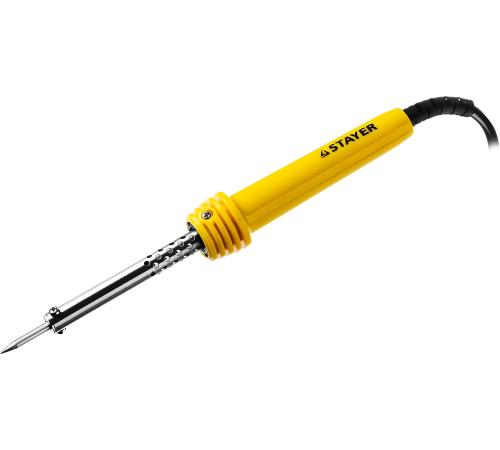 STAYER MAXTerm, 40 Вт, конус, электропаяльник с пластиковой рукояткой (55305-40)