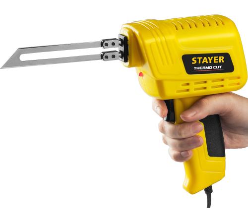 STAYER Thermo cut, 150 Вт, в наборе: 2 ножа, быстрый рез пенопласта + пластика, прибор для терморезки (45255-H2)