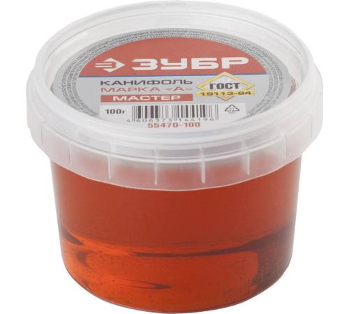 ЗУБР Канифоль ВС, 100 г, для паяльных работ, флюс (55470-100)
