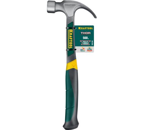 KRAFTOOL Thor, 560 г, цельнокованый столярный молоток-гвоздодёр (20270)