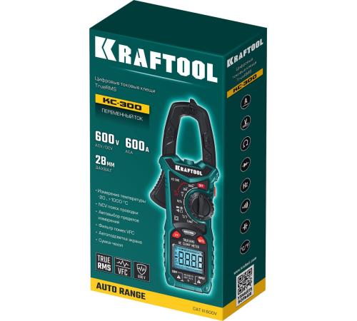 KRAFTOOL KC-300 Цифровые токовые клещи (59832)
