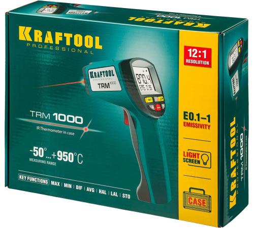 KRAFTOOL TRM-1000, -50° +950°С, пирометр инфракрасный (45703-950)