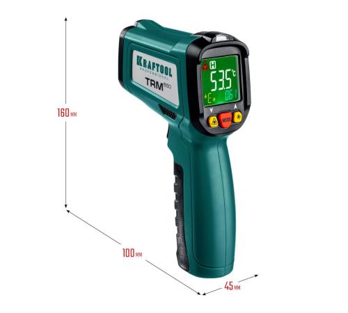KRAFTOOL TRM-550, -50° +550°С, пирометр инфракрасный (45705-550)