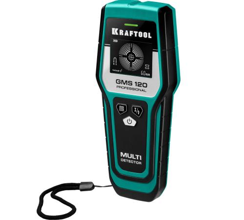 KRAFTOOL GMS-120, ЖК дисплей, универсальный детектор проводки (45298)