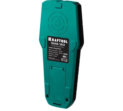 KRAFTOOL GMS-120, ЖК дисплей, универсальный детектор проводки (45298)