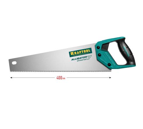 KRAFTOOL Alligator Universal 7, 400 мм, универсальная ножовка (15004-40)