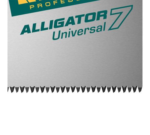 KRAFTOOL Alligator Universal 7, 550 мм, 7 TPI, 3D зуб, универсальная ножовка (15004-55)