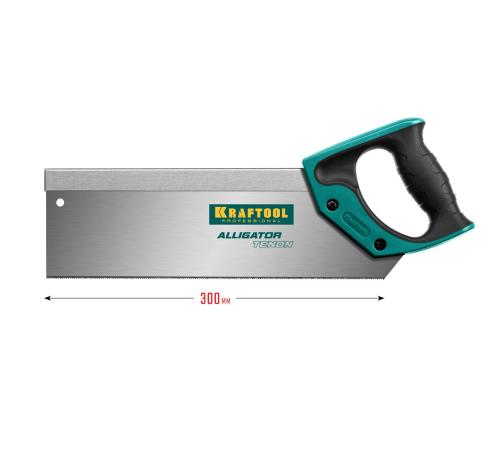 KRAFTOOL Alligator Tenon 15, 300 мм, ножовка с обушком для стусла (15228-30)