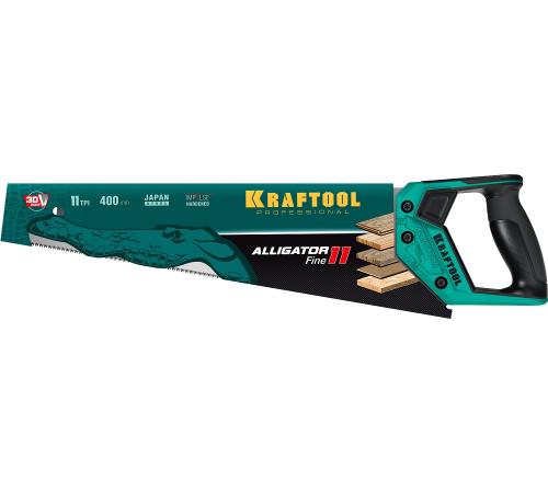 KRAFTOOL Alligator Fine 11, 400 мм, ножовка для точного реза (15203-40)