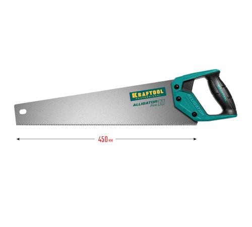 KRAFTOOL Alligator Fine 11, 450 мм, ножовка для точного реза (15203-45)
