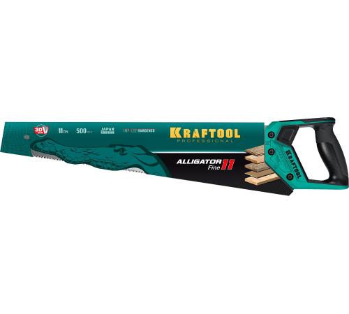 KRAFTOOL Alligator Fine 11, 500 мм, ножовка для точного реза (15203-50)
