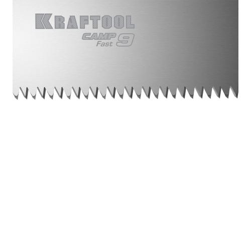 KRAFTOOL Camp Fast 9, 250 мм, ножовка для быстрого реза сырой древесины (15218)
