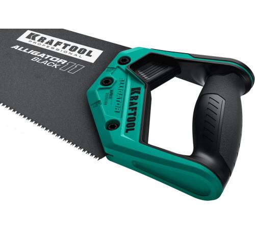 KRAFTOOL Alligator Black 11, 450 мм, ножовка для точного реза (15205-45)