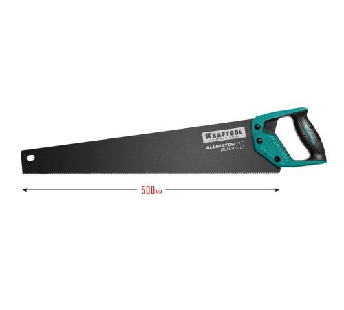 KRAFTOOL Alligator Black 11, 550 мм, ножовка для точного реза (15205-55)