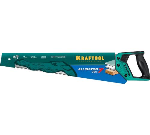 KRAFTOOL Alligator Gips 7, 550 мм, ножовка для гипса (15210)