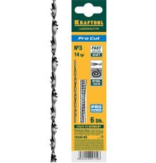 KRAFTOOL Pro Cut, 130 мм, 6 шт, спиральные полотна для лобзика (15344-03)