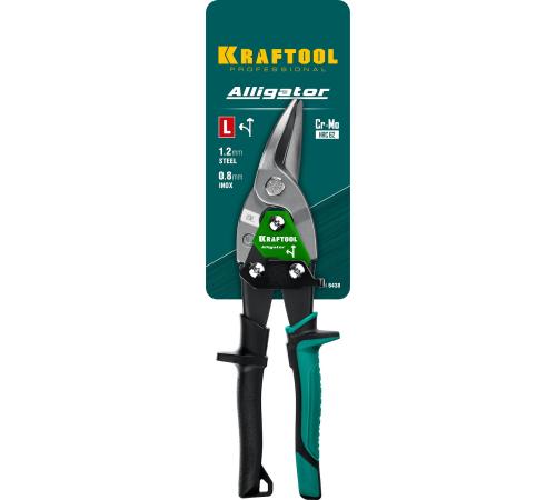 KRAFTOOL Alligator, 250 мм, левые ножницы по металлу (2328-L)