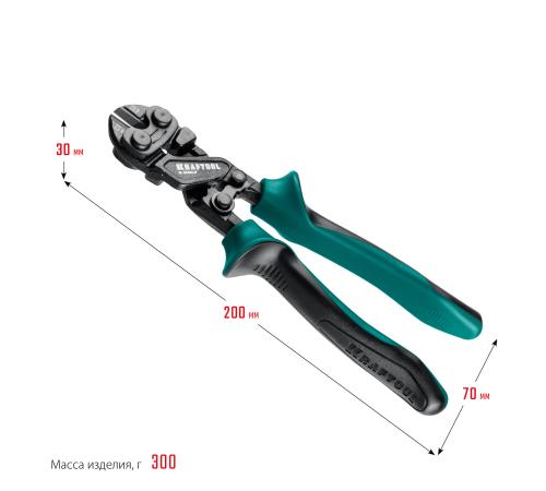 KRAFTOOL X-BOLT, 200 мм, компактный цельнокованый болторез (23283)