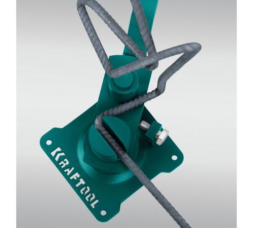 KRAFTOOL 10 E, острый гиб, на подшипнике, ручной станок для гибки арматуры (23302)