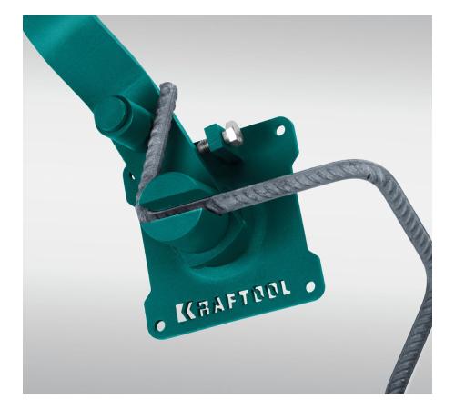 KRAFTOOL 12 E, острый гиб, на подшипнике, ручной станок для гибки арматуры (23303)