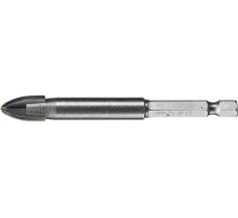STAYER 12 мм, 4х кромка, HEX 1/4, Сверло по стеклу и кафелю (2985-12)
