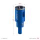 ЗУБР АГК, d 40 мм, (центр. сверло, трехгр. хвост, Р60), алмазная коронка, Профессионал (29850-40)
