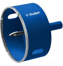 ЗУБР АГК, d 50 мм, (центр. сверло, трехгр. хвост, Р60), алмазная коронка, Профессионал (29850-50)