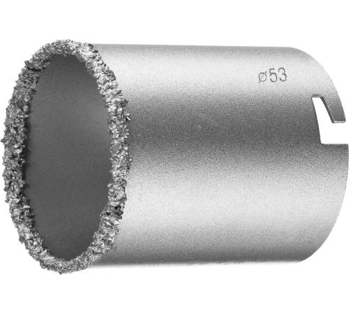 KRAFTOOL 53 мм, L 55 мм, карбид вольфрама, коронка кольцевая (33401-53)