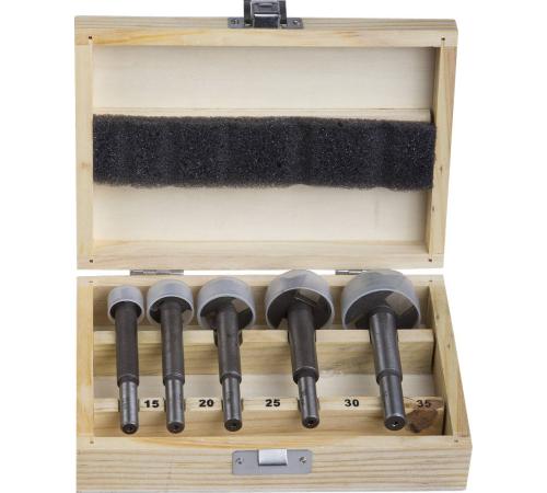 STAYER Maxcut, 5 шт: 15-20-25-30-35 мм, набор сверл форстнера по дереву, ДСП (29985-H5)