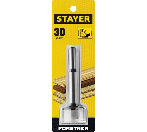STAYER Forstner, 30 мм, ДСП, cверло Форстнера по дереву (29985-30)
