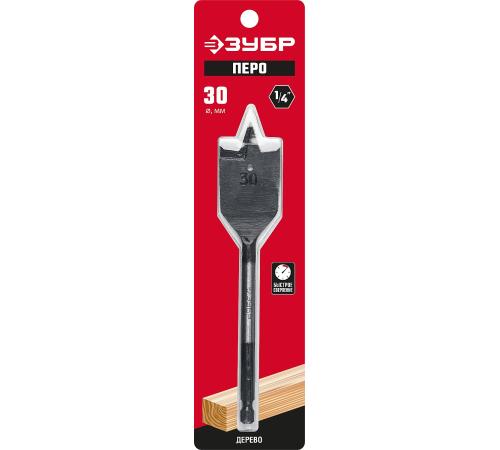 ЗУБР 30 x 152 мм, с боковыми подрезателями, перовое, cверло по дереву (29505-30)
