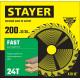 STAYER Fast, 200 x 32/30 мм, 24Т, быстрый рез, пильный диск по дереву (3680-200-32-24)