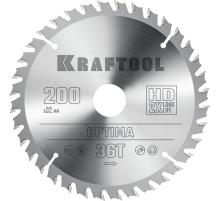 KRAFTOOL Optima, 200 х 32 мм, 36Т, пильный диск по дереву (36951-200-32)