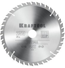 KRAFTOOL Optima, 250 х 32 мм, 40Т, пильный диск по дереву (36951-250-32)